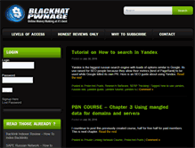Tablet Screenshot of blackhatpwnage.com